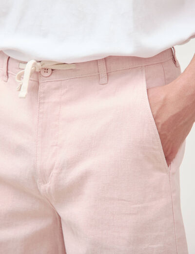 Bermuda rose pastel homme
