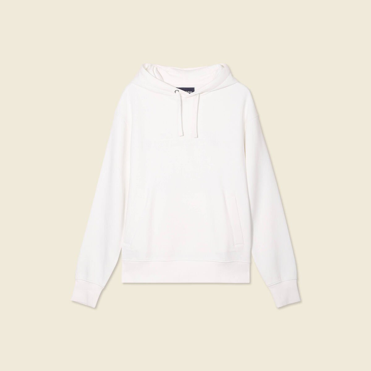 Sweat à capuche ecru homme