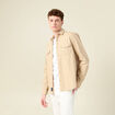 Chemise manches longues beige homme