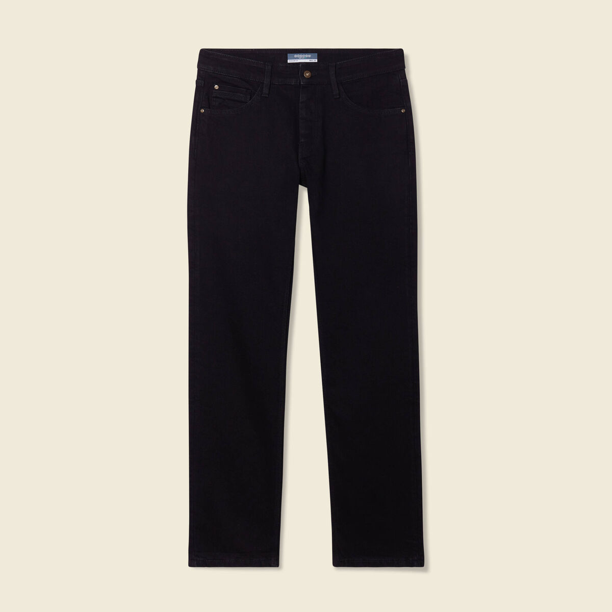 Jeans regular longueur 34 denim noir homme