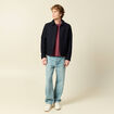 T-shirt ample en coton manches courtes vieux rose homme