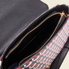 Sac rond à bandoulière multicolore femme