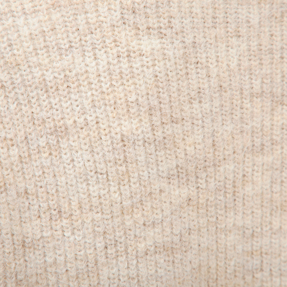Gilet droit manches longues creme femme