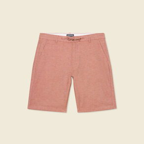Bermuda droit marron cognac homme