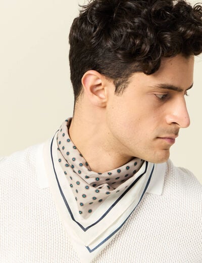 Foulard beige homme