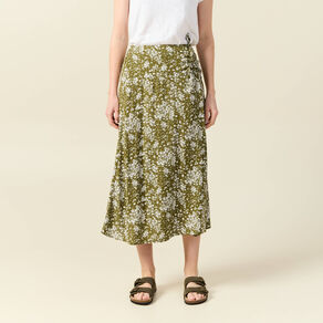 jupe longue portefeuille vert olive femme Jupe longue portefeuille vert olive femme