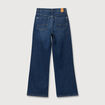 Jeans large taille haute denim brut femme