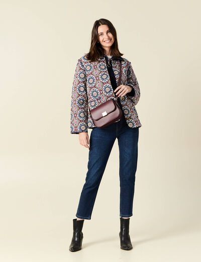 Jeans mom slim denim brut femme