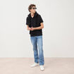 Polo manches courtes noir homme