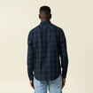Chemise manches longues bleu marine homme