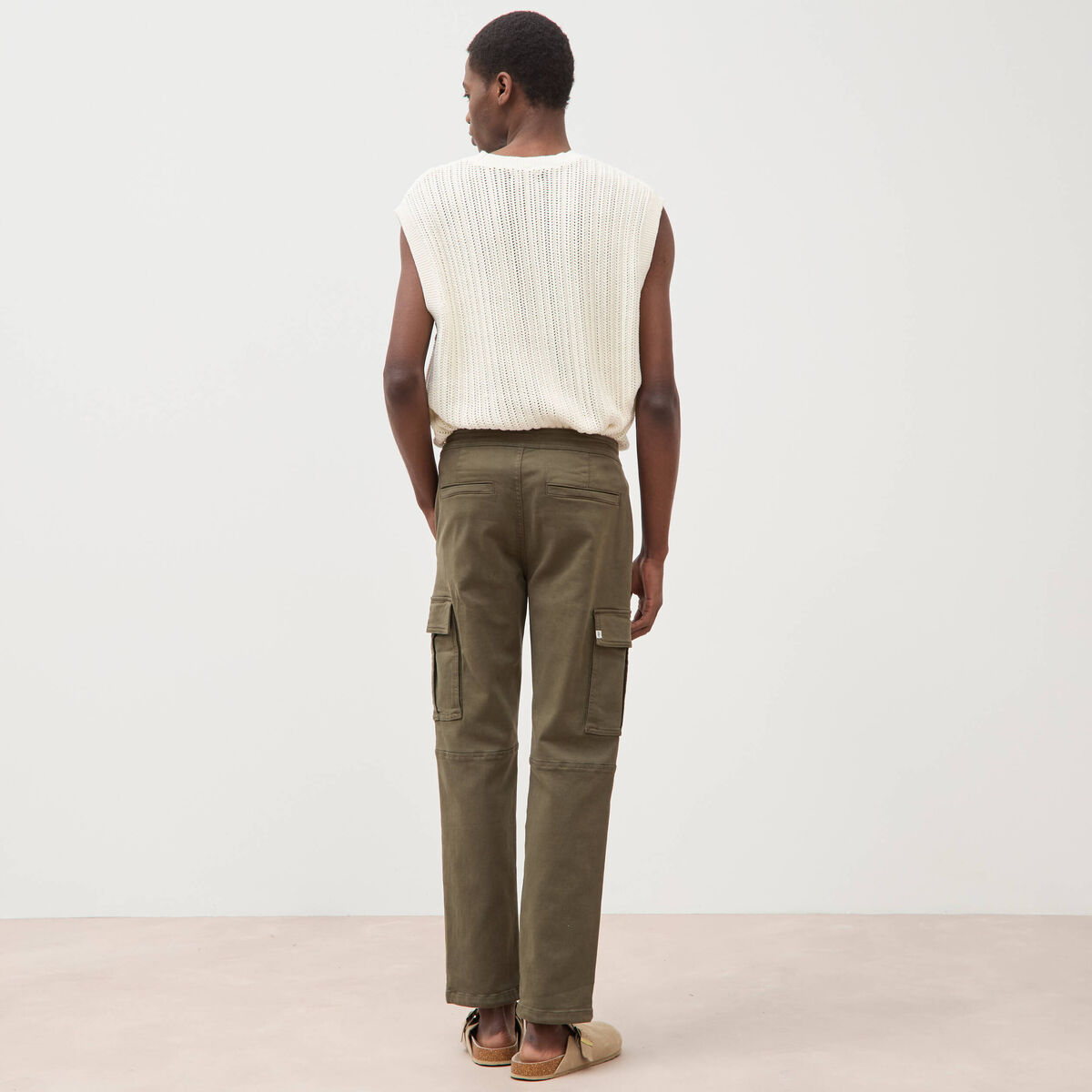 Pantalon battle longueur 32 vert kaki homme