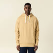 Sweat à capuche doublée beige homme