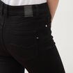 Jeans bootcut taille haute denim noir femme