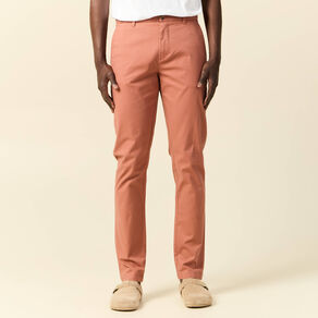pantalon slim instinct chino vieux rose homme Pantalon slim Instinct chino vieux rose homme