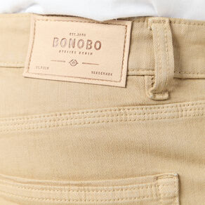 Jeans éco-responsable regular denim beige homme