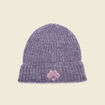 Bonnet tricoté fabriqué en France gris foncé femme