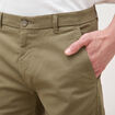 Pantalon chino slim taupe homme