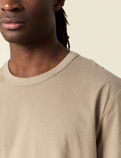 T-shirt éco-responsable sable homme