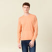 Sweat manches longues orange corail homme