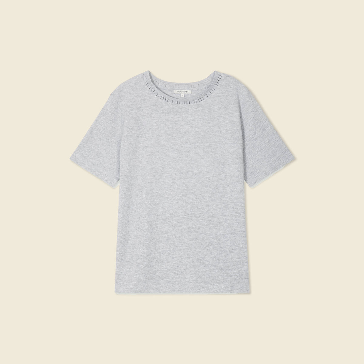 T-shirt manches courtes gris femme