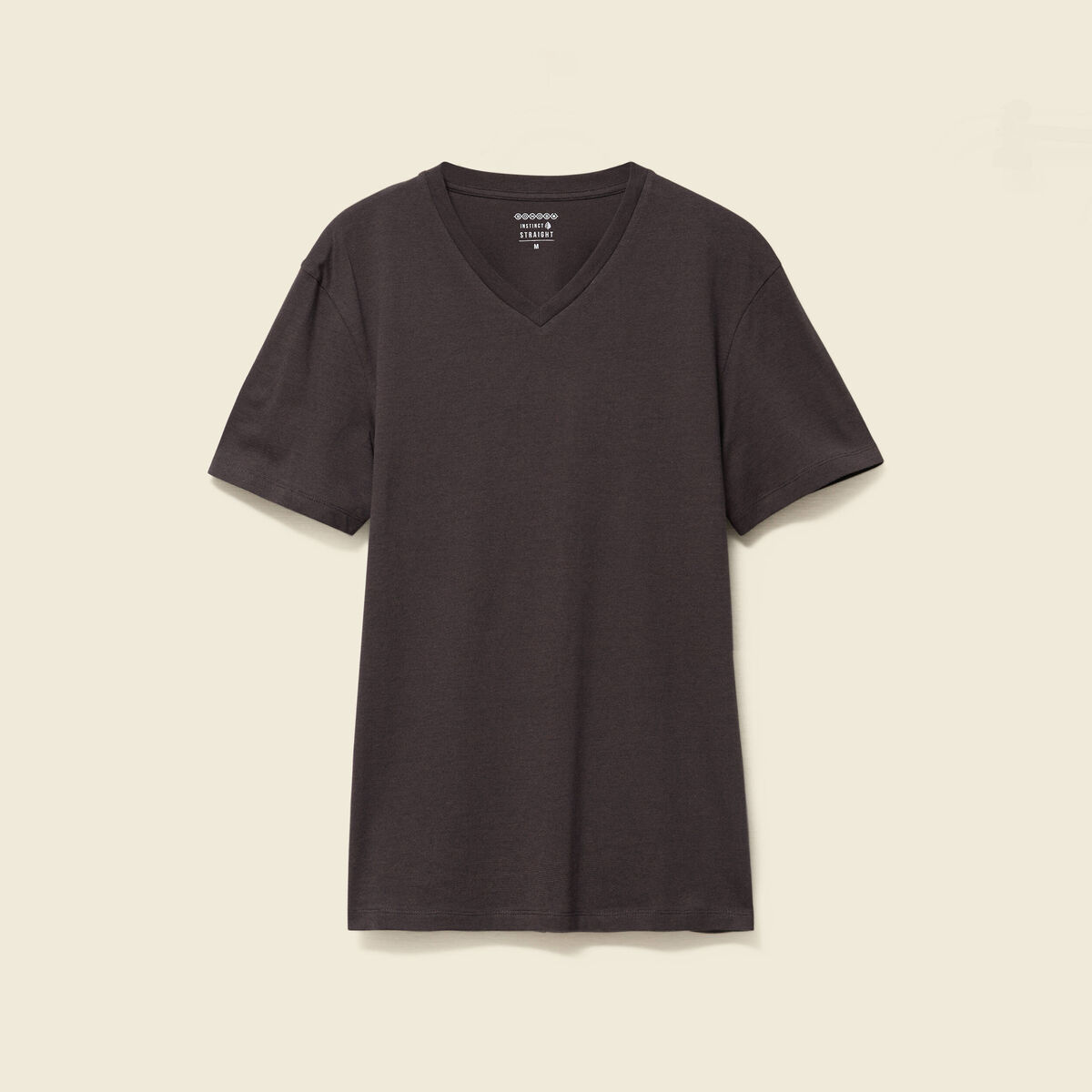 T-shirt manches courtes homme taupe homme