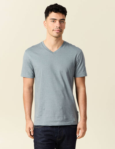 T-shirt manches courtes homme vert foncé homme