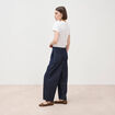 Jeans slouchy taille haute denim brut femme