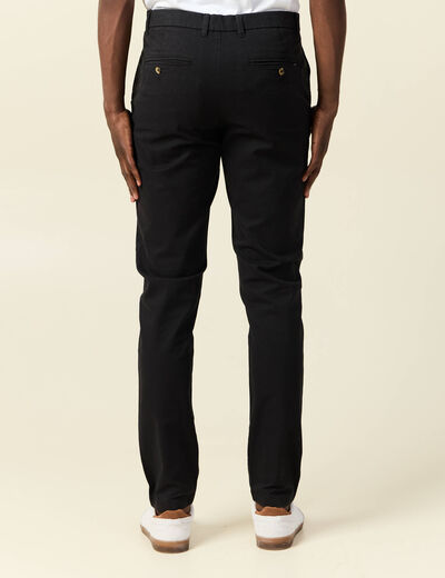 Pantalon chino longueur 32 noir homme