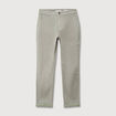 Chino cigarette 7/8&egrave;me taille haute vert kaki femme