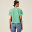 T-shirt manches courtes vert femme
