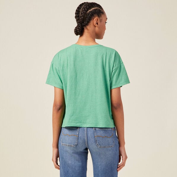 t shirt manches courtes vert femme T-shirt manches courtes vert femme