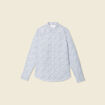 Chemise manches longues bleu homme
