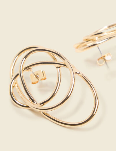 Boucles d'oreilles couleur or femme