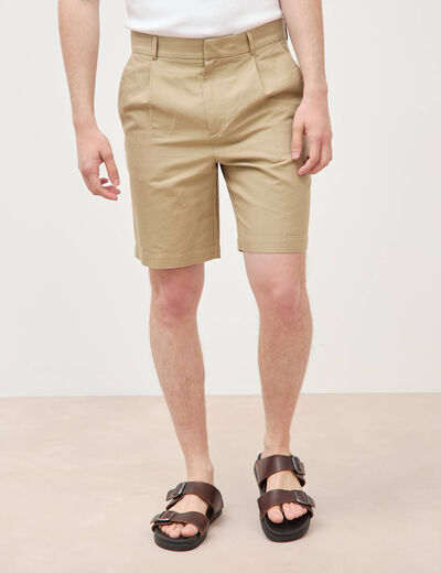 Bermuda vert olive homme