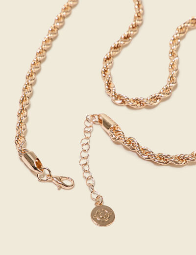 Collier couleur or femme