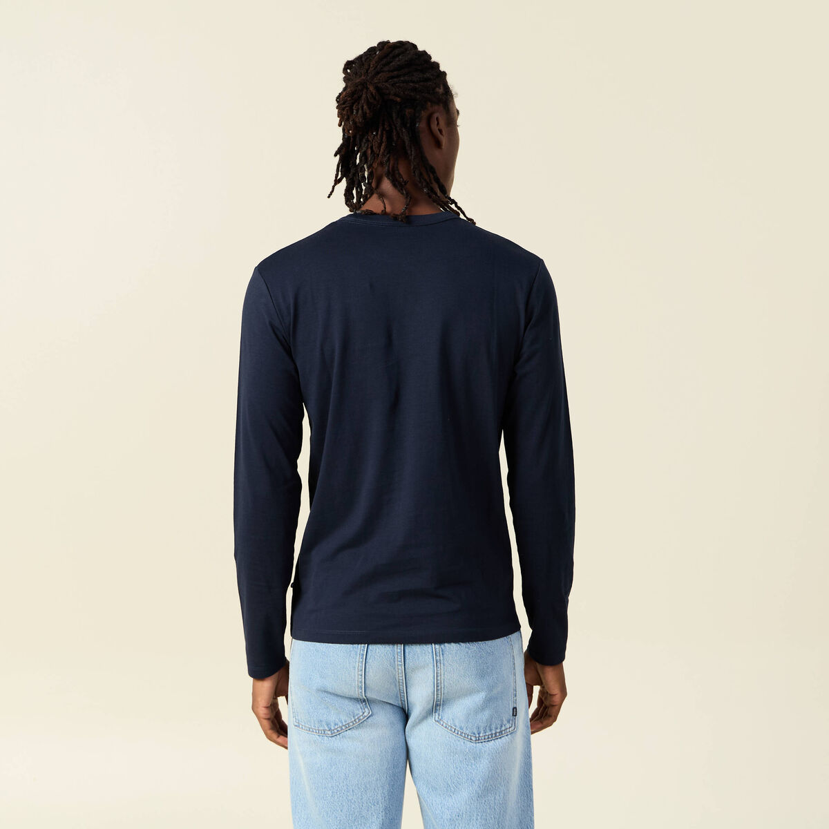 T-shirt éco-responsable bleu marine homme