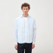 Chemise boyfriend en coton ecru homme