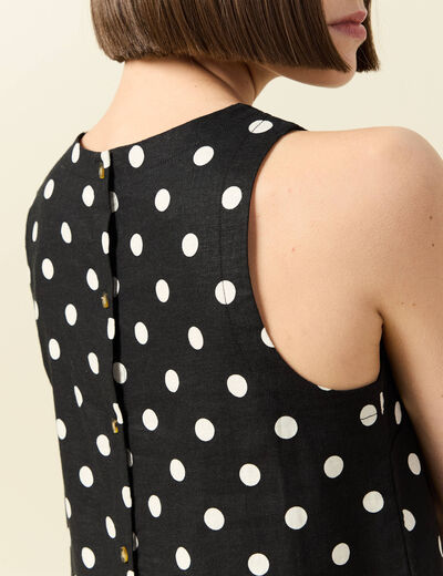 Top sans manches noir femme