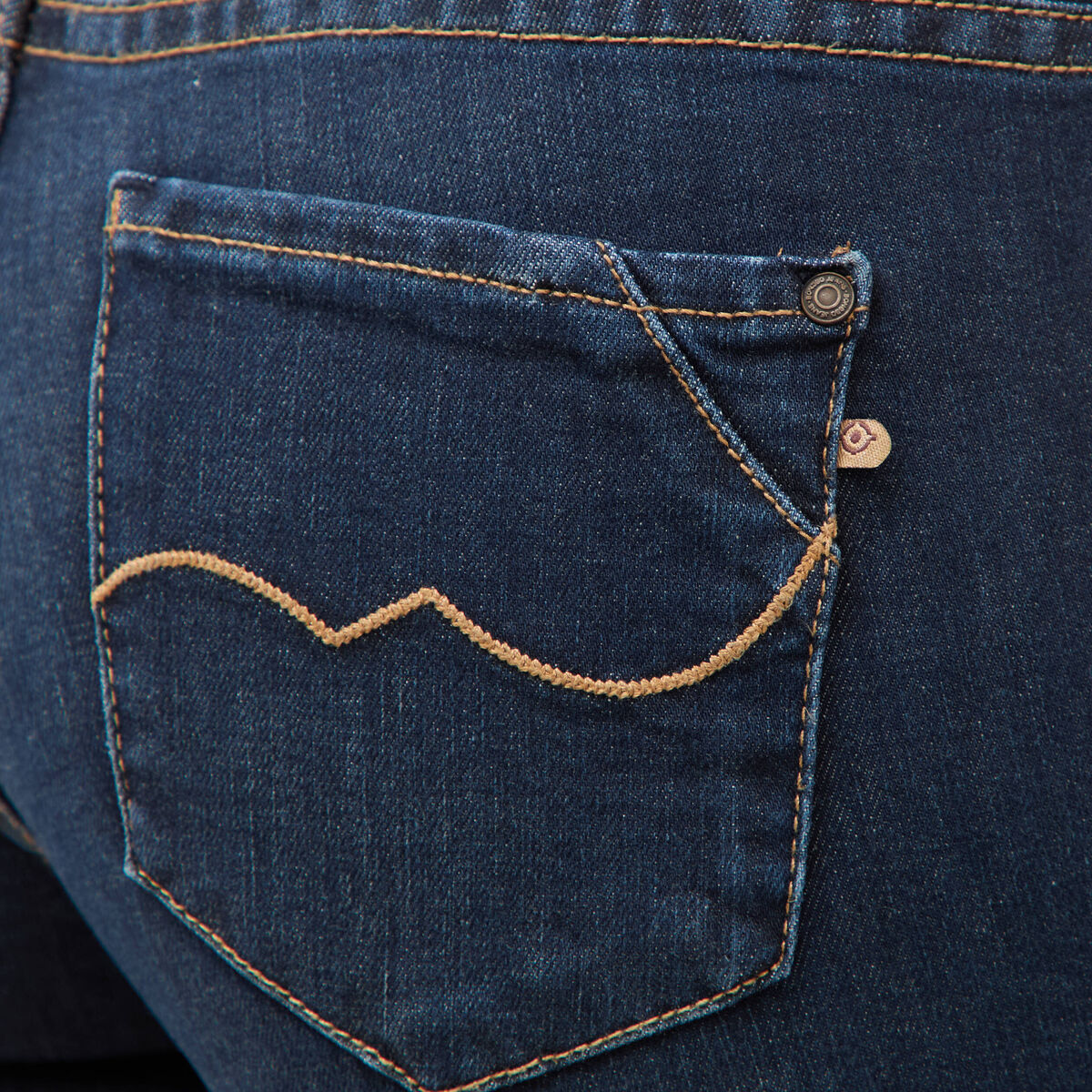 Jeans slim 7/8&egrave;me denim brut femme