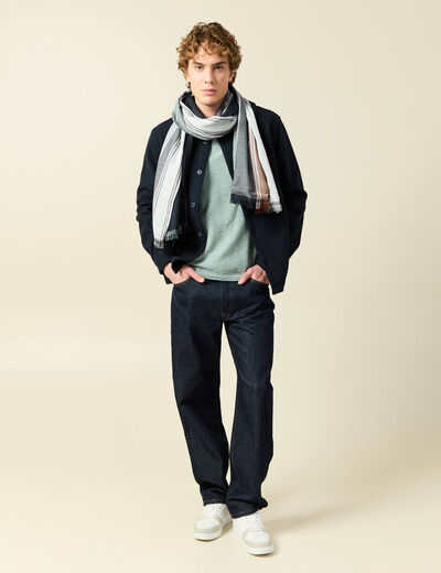 Pull manches longues vert clair homme