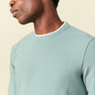 T-shirt manches longues bleu gris homme