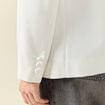 Veste esprit blazer droite ecru femme