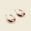 Boucles d'oreilles créoles couleur or femme