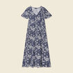 Robe longue éco-responsable bleu femme