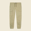 Pantalon battle bas resserré vert kaki homme