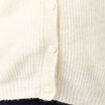 Gilet manches longues creme femme
