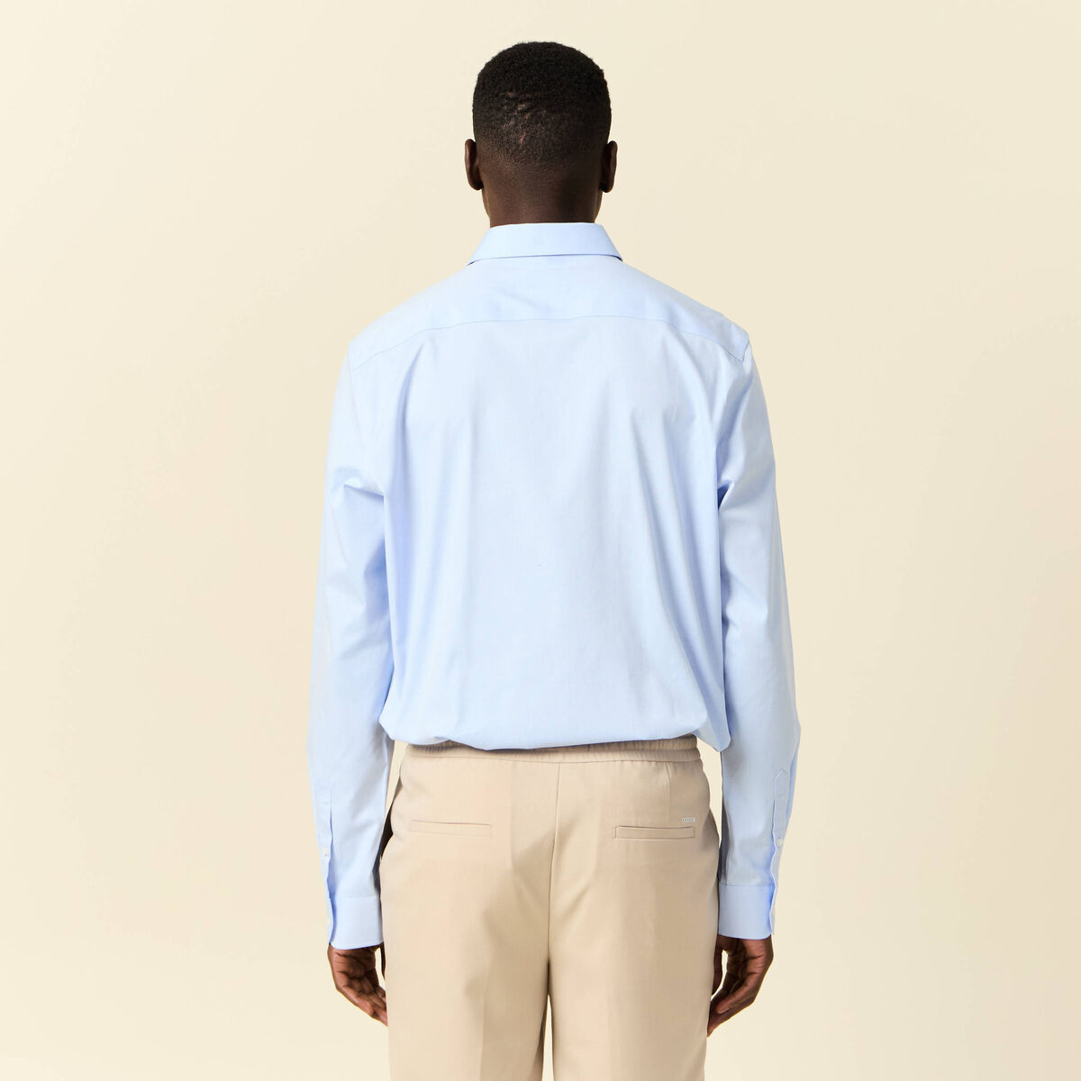 Chemise manches longues bleu ciel homme