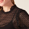 T-shirt manches courtes noir femme