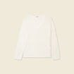 Pull manches longues ajouré ecru femme