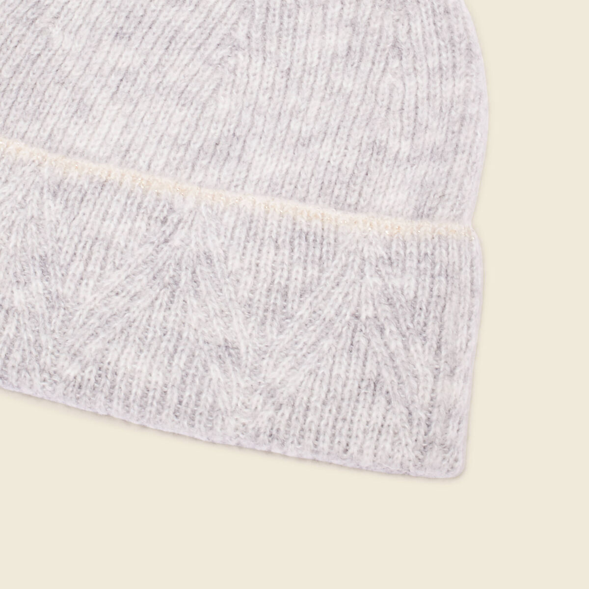 Bonnet fabriqué en France gris clair femme